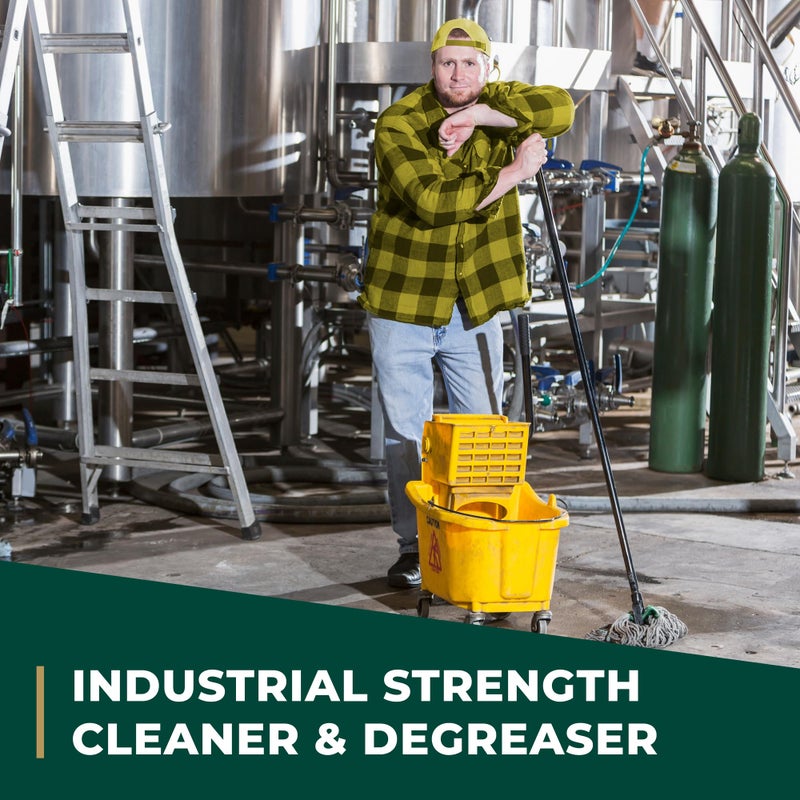 Simple Green 73434010 14010 Industrial Cleaner & Degreaser, Concentrated, Lemon, 1 gal Bottle - Image 2